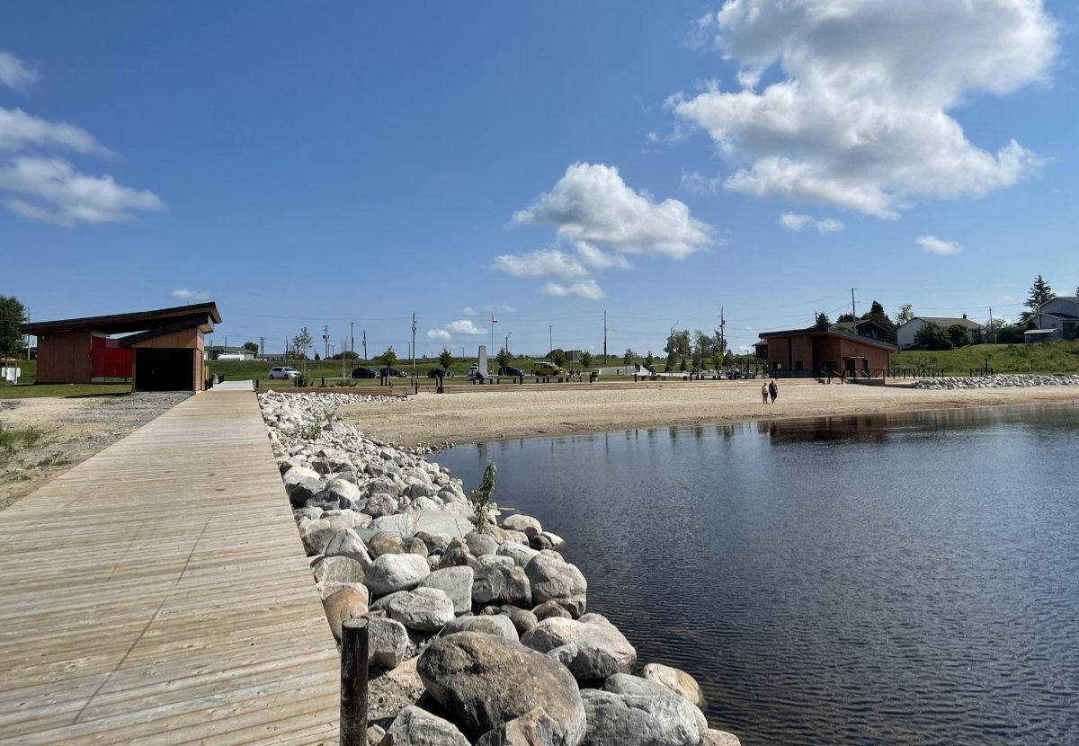 Town Beach from the dock